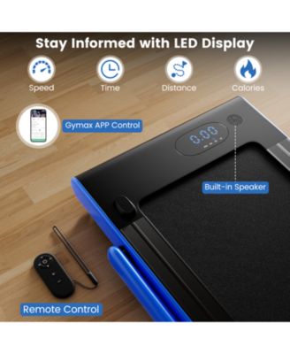 3-in-1 3HP Folding Treadmill with Smart Apps Remote Control and Speakers