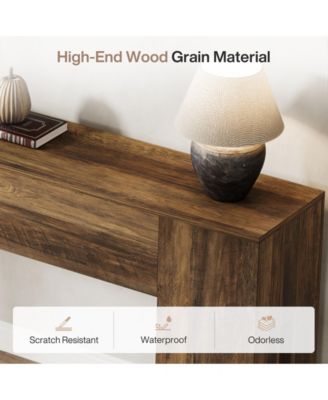 71-Inch Long Console Table for Entryway, Farmhouse Sofa Console Behind Couch, Entry Table