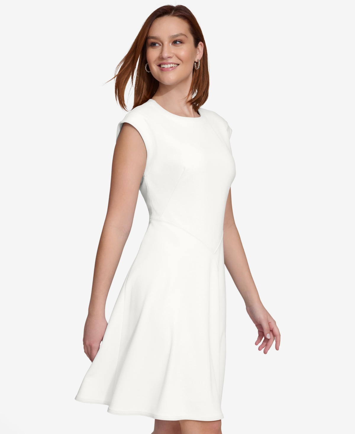 Calvin Klein Women's Crewneck Short-Sleeve Dress