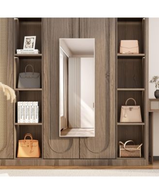 47" Wall & Door Mounted Full-Length Mirror, Slim Design