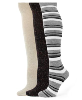 Women's 3-Pack Knee High Boot Socks