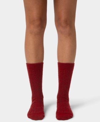 Women's 2-Pack Knit Diamond Crew Socks