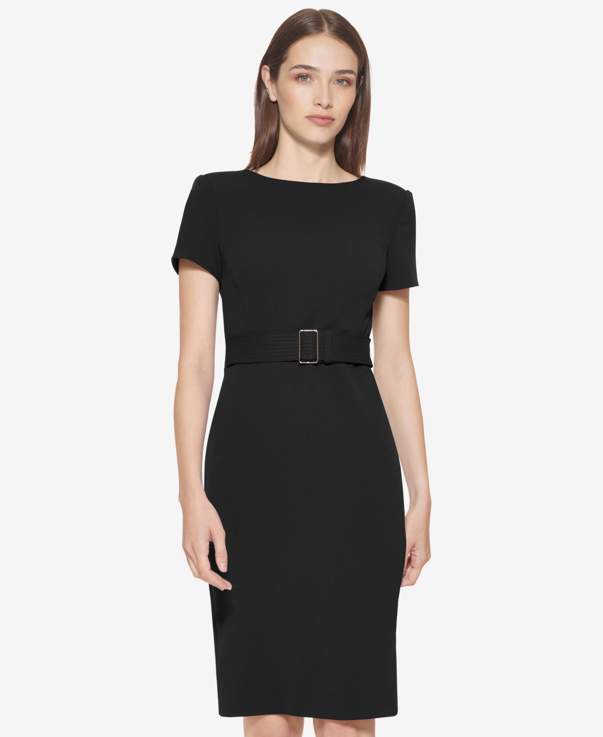 Calvin Klein Women's Crewneck Short-Sleeve Dress