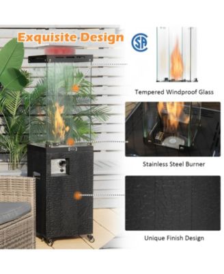 41000 BTU Propane Patio Heater with Metal Hood