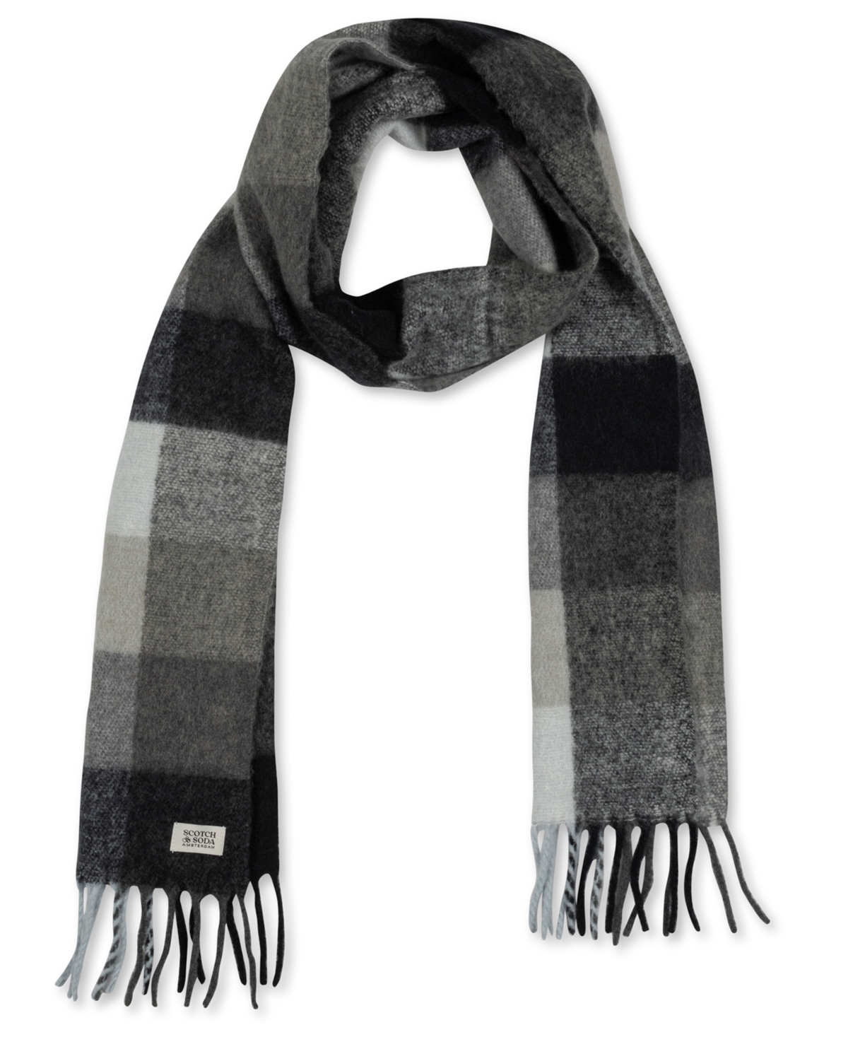 Scotch & Soda Men's Oven Buffalo Check Scarf