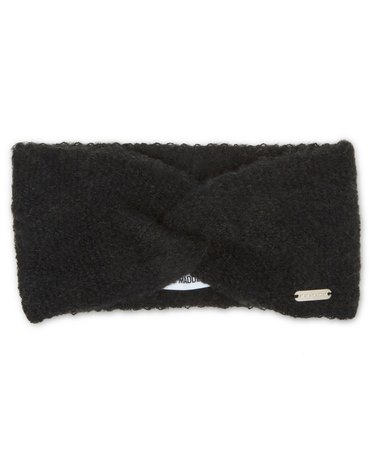 Steve Madden Women's Brushed Rib Knit Headband In Black
