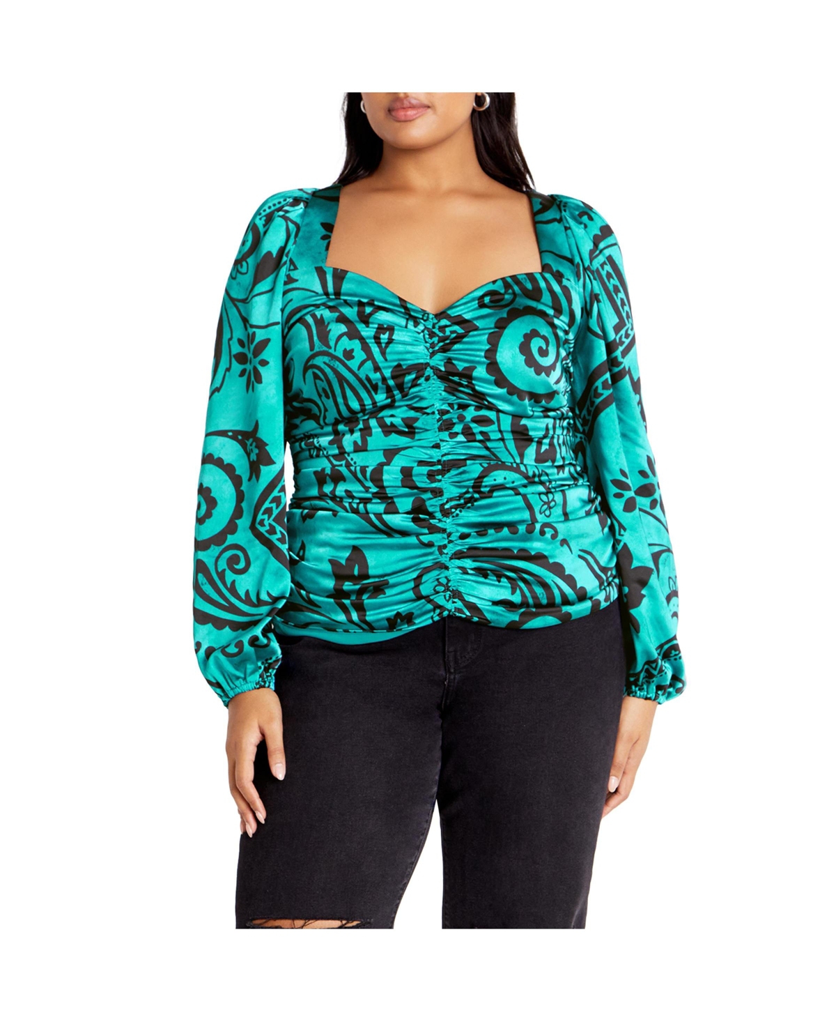City Chic Women's Sienna Print Top
