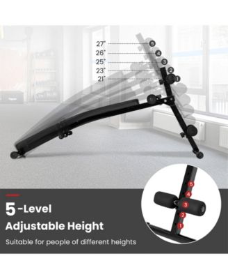 Adjustable Decline Sit Up Bench for Exercise for Home Gym