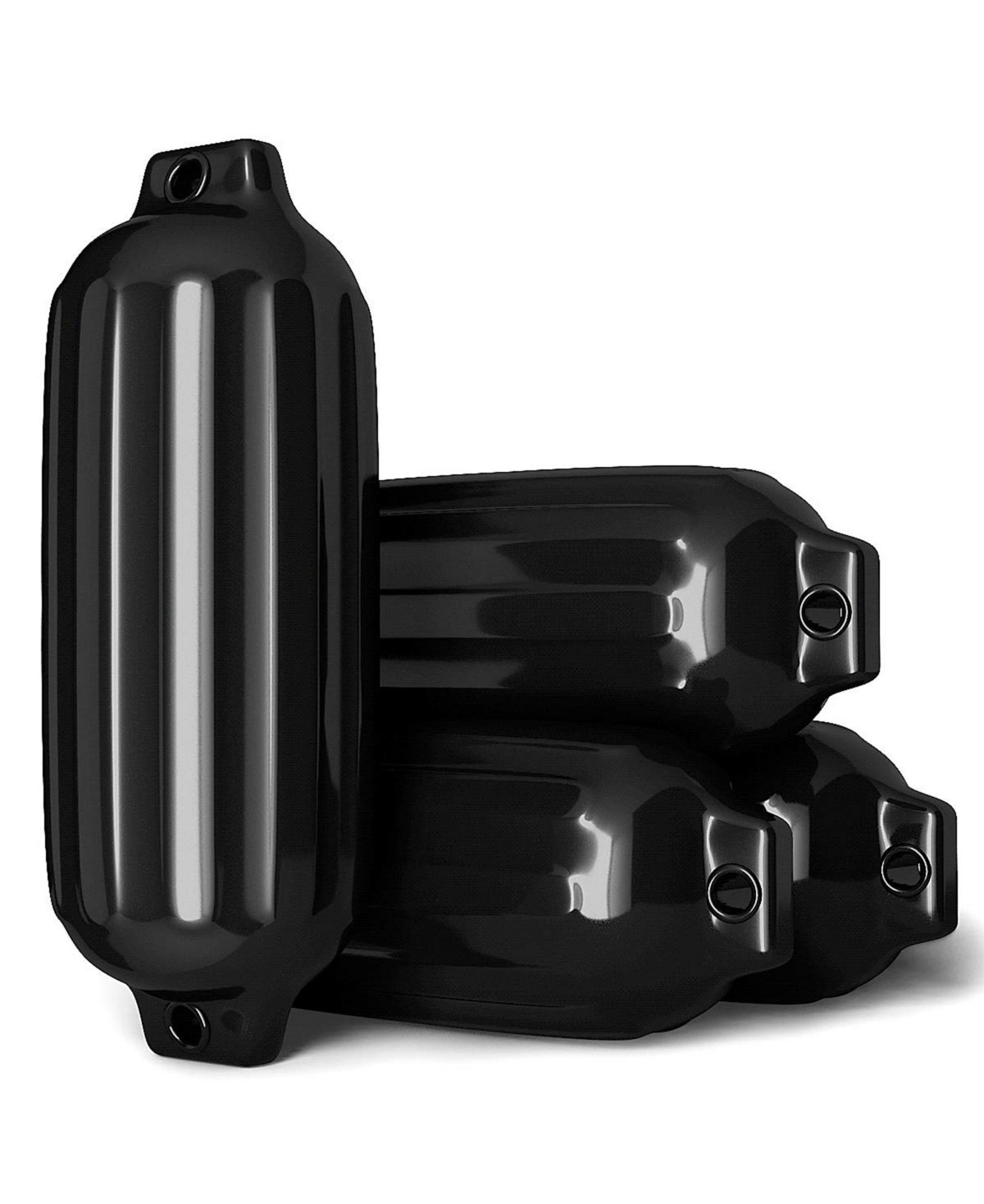 Sugift 4 Ribbed Marine 8.5" x 27" Boat Fender Vinyl Bumper