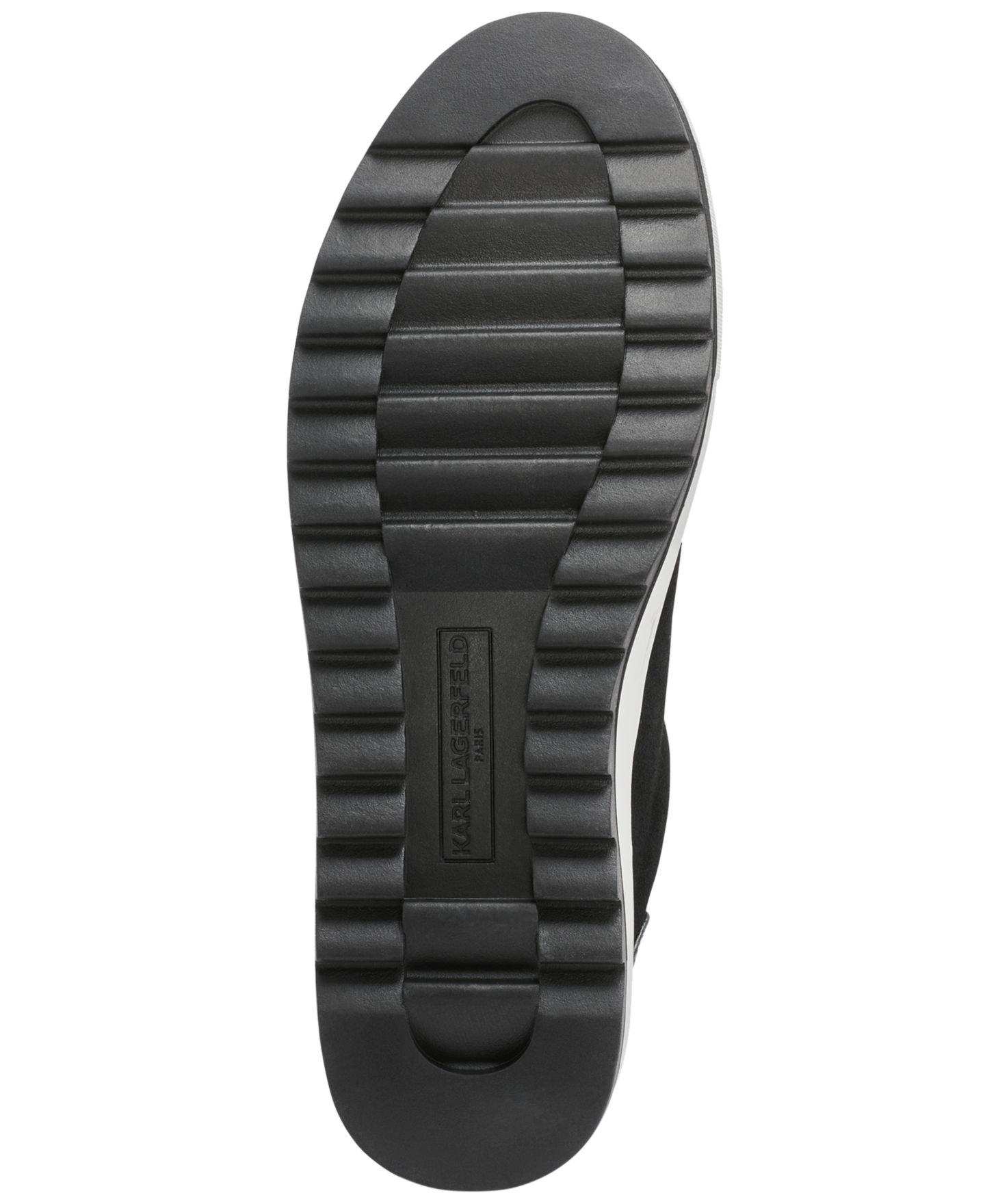 Мужские кроссовки KARL LAGERFELD PARIS Round Toe Lace-Up, цвет: Чёрный — фото 5