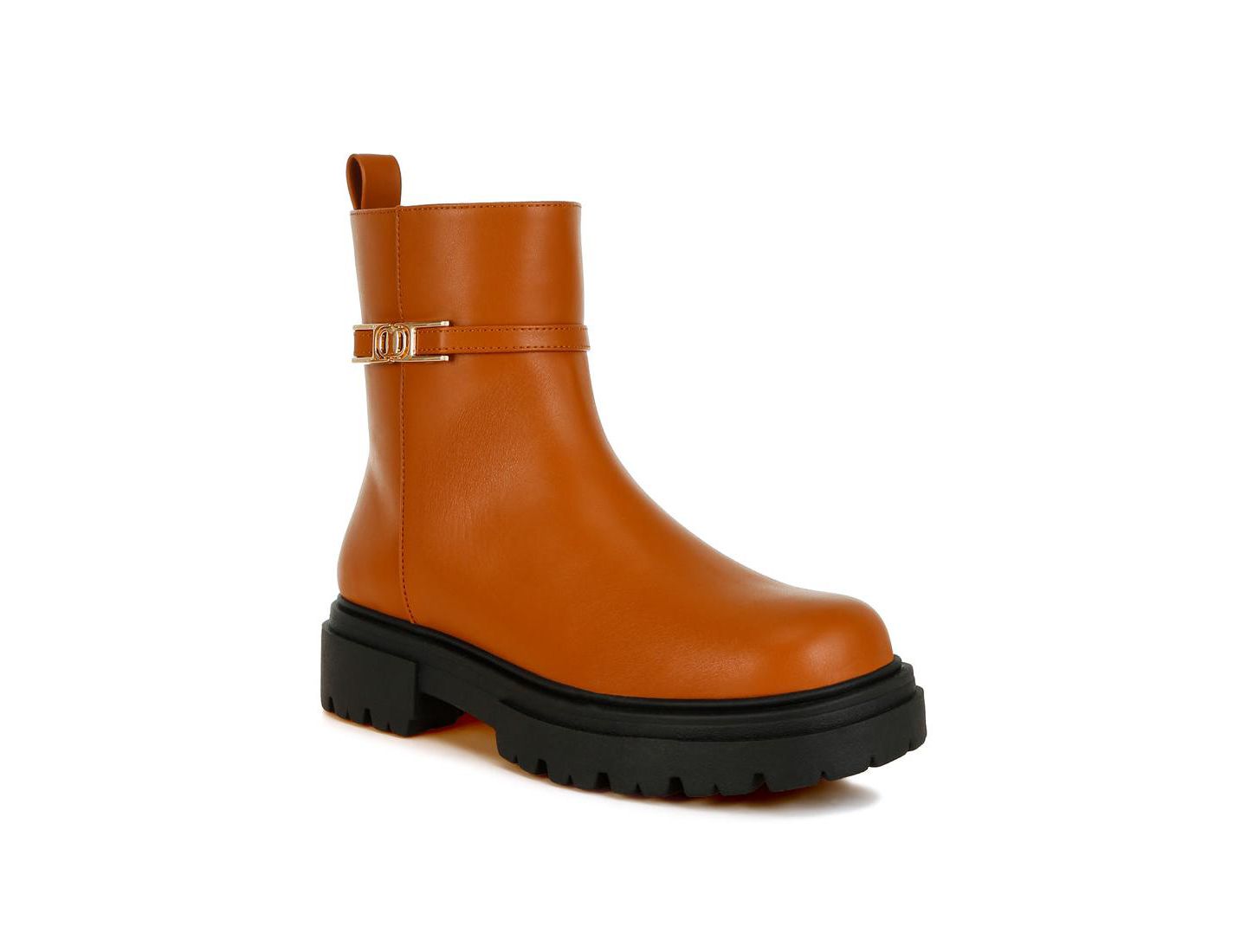 Женские ботинки London Rag Corsac Buckle Belt Ankle, цвет: Бежевый / Хаки — фото 7