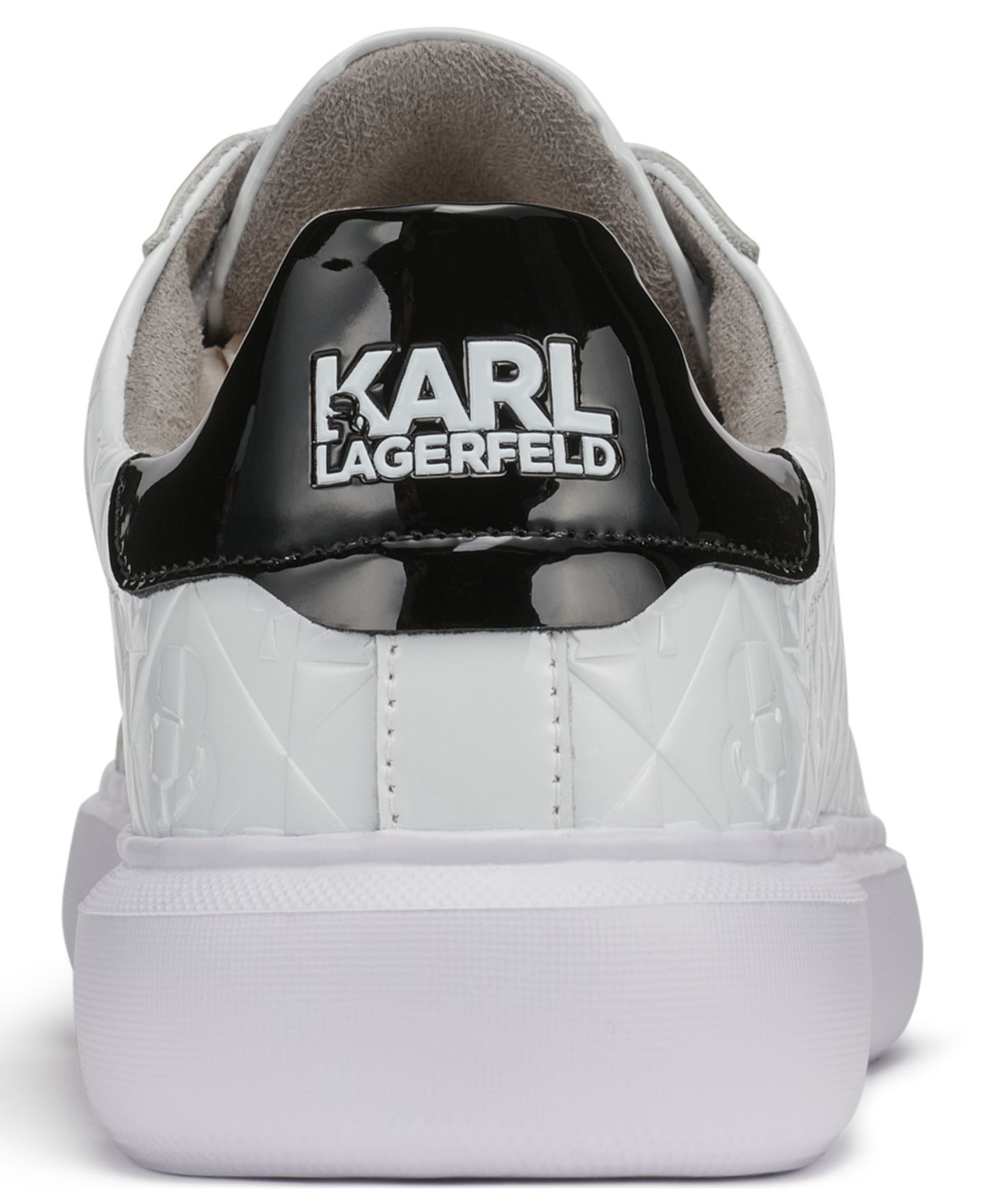 Мужские кроссовки KARL LAGERFELD PARIS Patent, цвет: Белый — фото 3