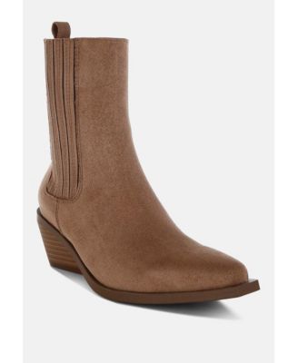 Womens Lording High Ankle Microfiber Chelsea Boots