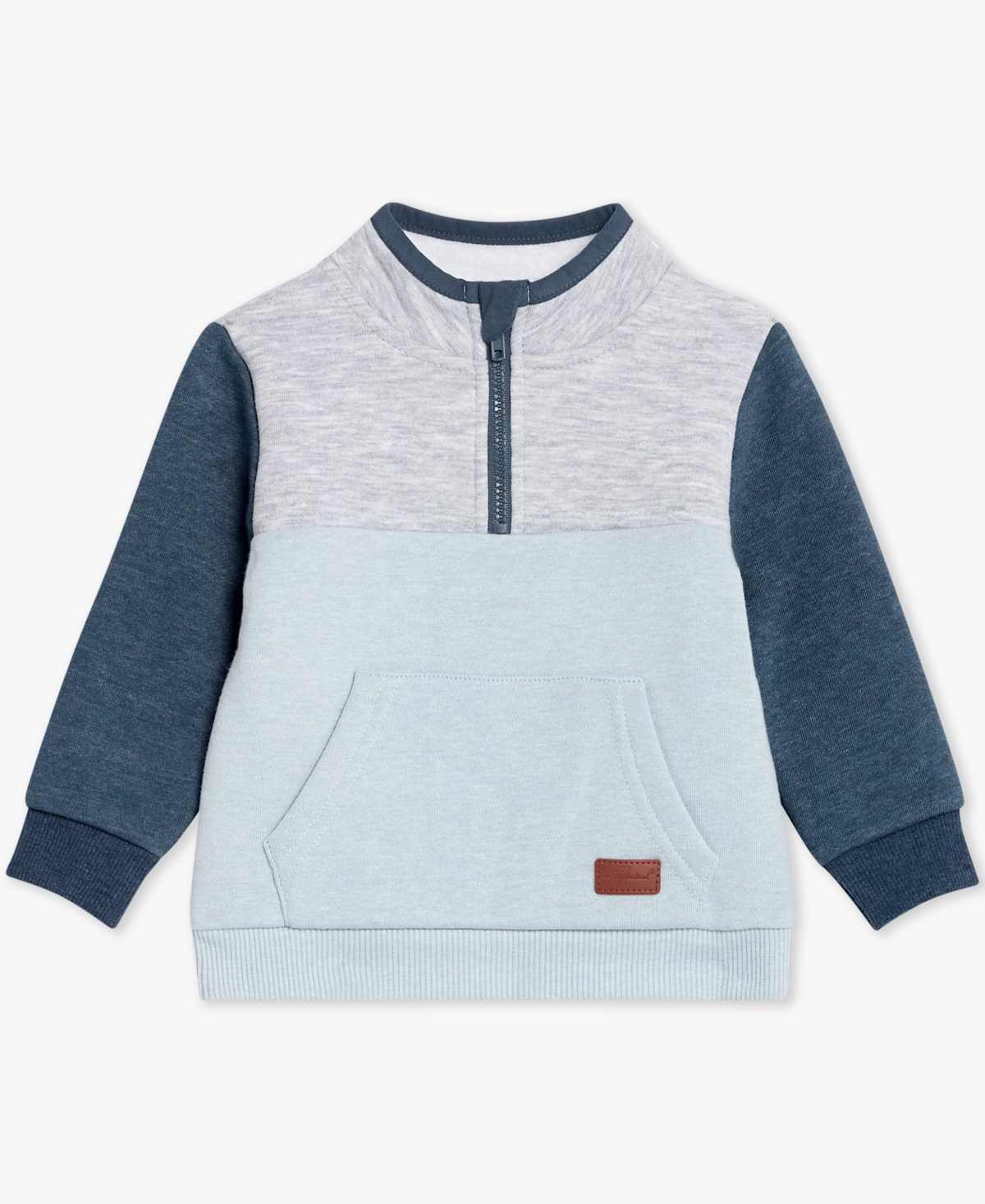 7 For All Mankind Baby Boys Color-blocked Top And Pants, 2 Piece Set In Blue