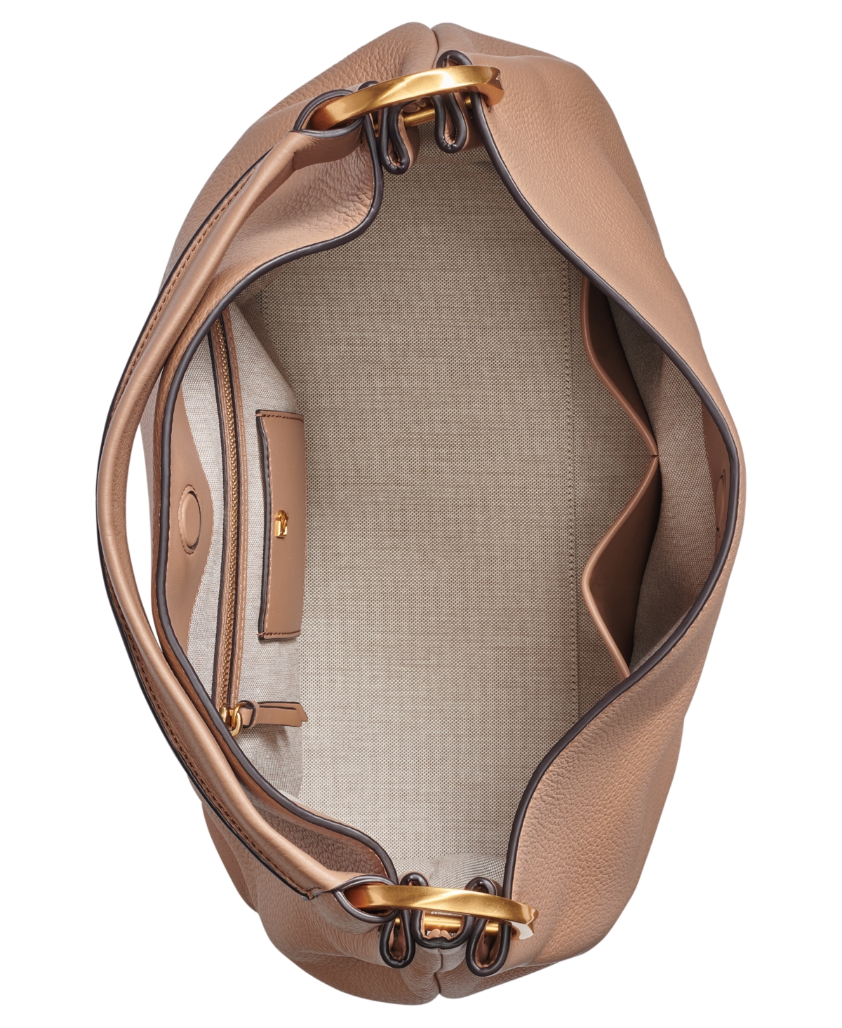 Donna Karan New York Glenwood Leather Shoulder with Tassel Detail