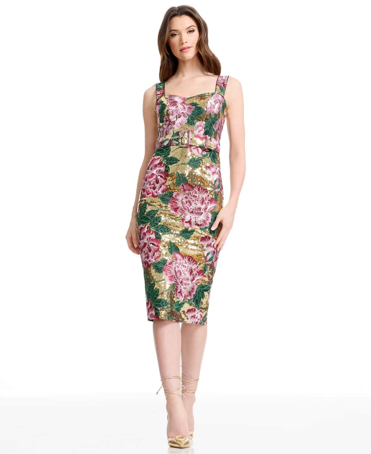 Dress the Population Women's Bodycon Midi