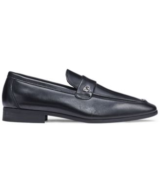 LEATHER BANDED SLIP ON LOAFER WITH SIDE KARL