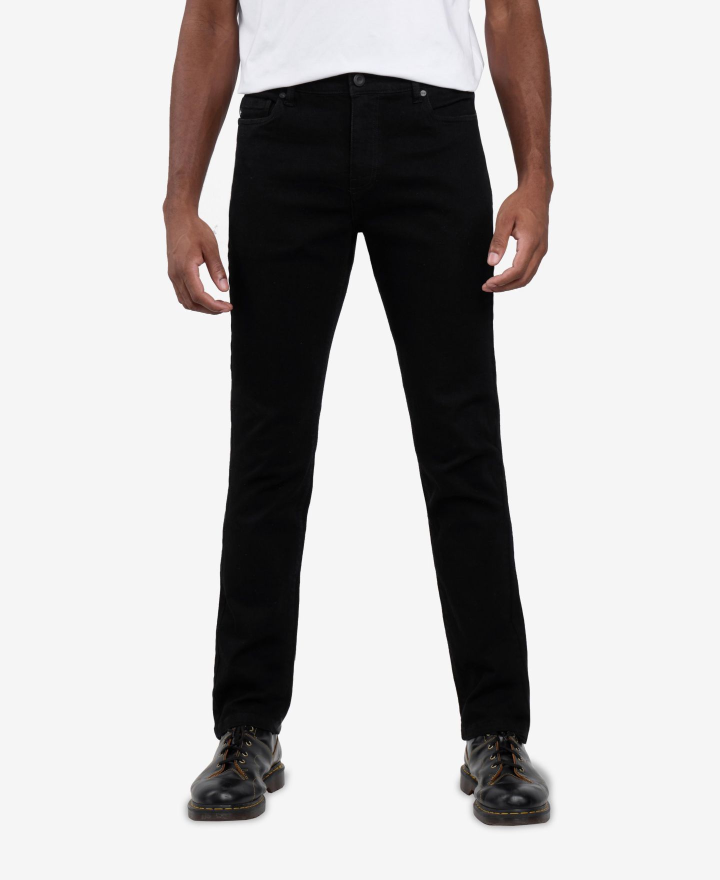 Мужские джинсы SPRING + MERCER Super Soft Slim Fit, цвет: Угольно-чёрный — фото 1