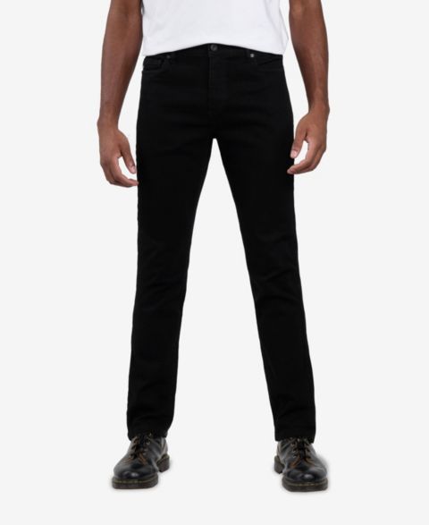 Мужские джинсы SPRING + MERCER Super Soft Slim Fit, цвет: Угольно-чёрный