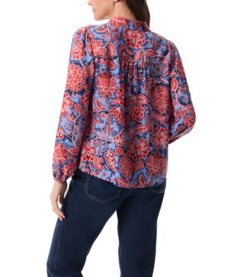 Women's Carmen Long-Sleeve Woven Top