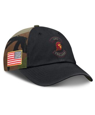 Men's Black/Camo USC Trojans 2025 Military Appreciation Club Adjustable Hat