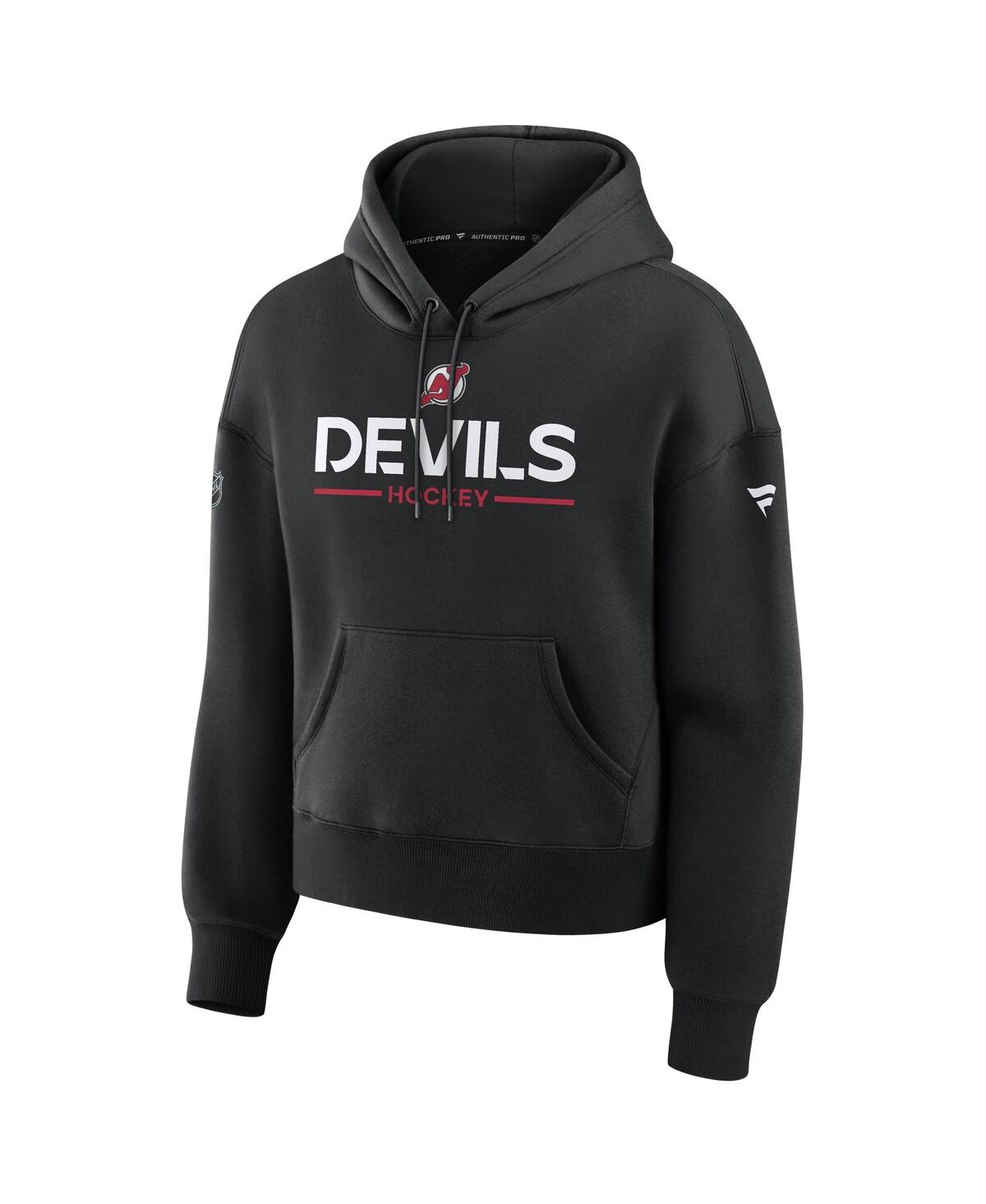 Fanatics Women's Black New Jersey Devils Authentic Pro Primary Pullover Hoodie In Black