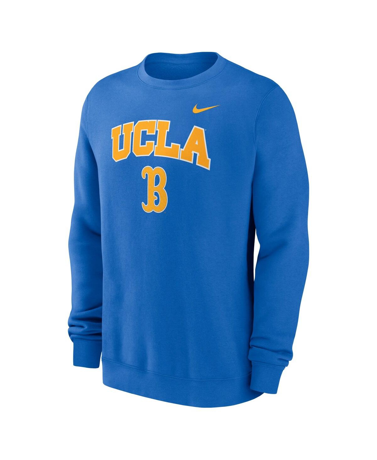 Nike Men's Blue Ucla Bruins Arch Pullover Sweatshirt In Blue