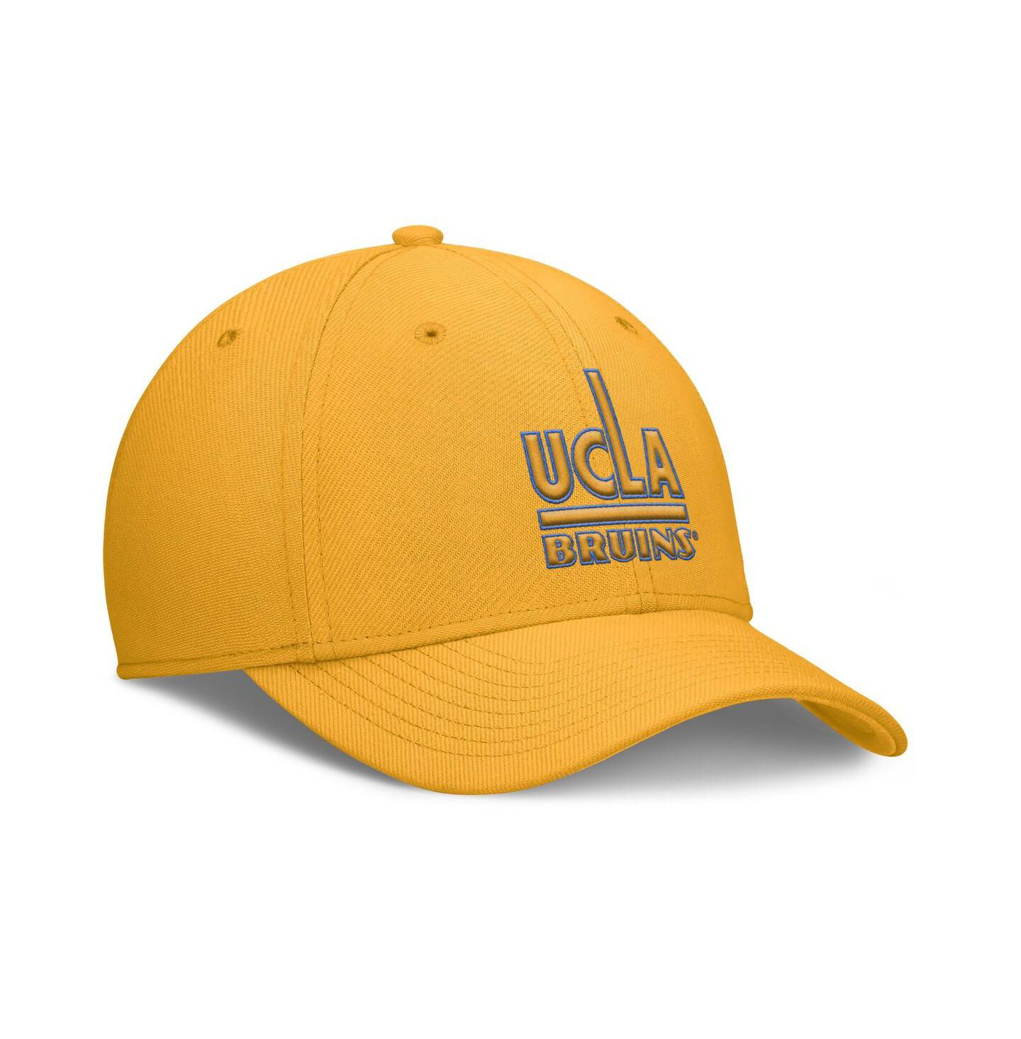 Мужская кепка Nike Gold Ucla Bruins Rise Academic Dri-FIT Flex Hat — фото 3
