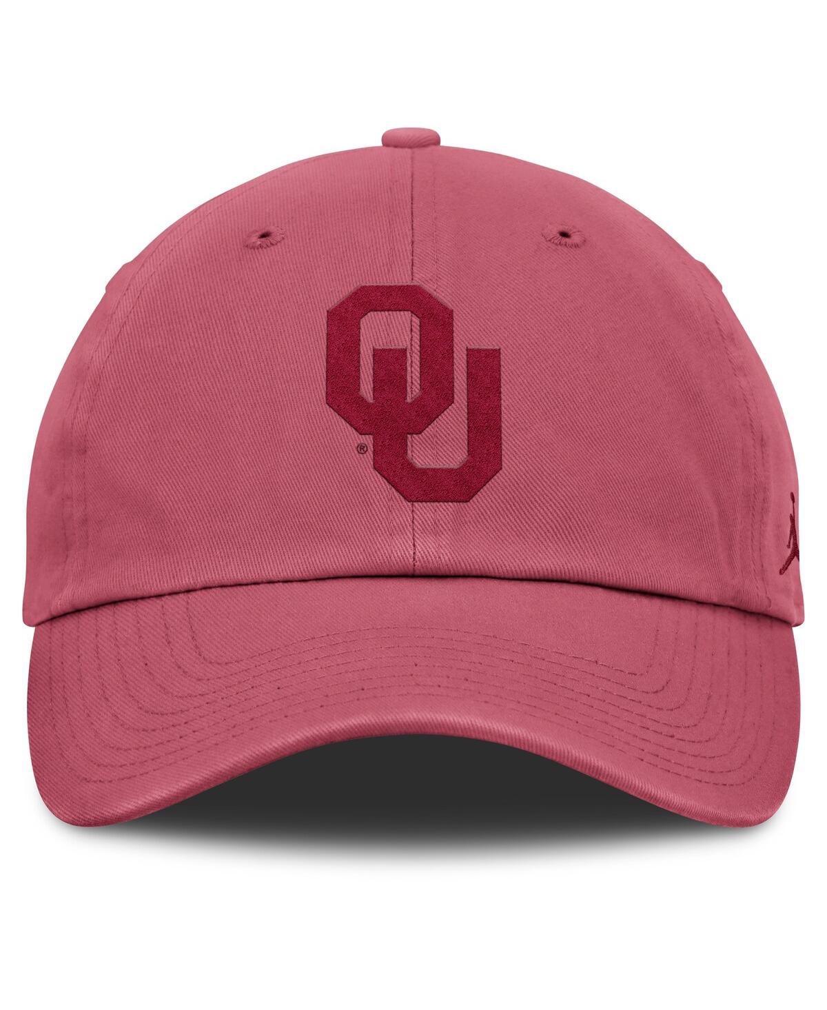 Jordan Men's Pink Oklahoma Sooners Club Campus Adjustable Hat In Pink