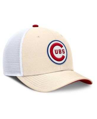 Men's Natural Chicago Cubs Cooperstown Collection Dri-FIT Rise Trucker Adjustable Hat