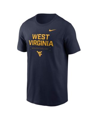 Men's Navy West Virginia Mountaineers 2025 Courtside Basketball Performance T-Shirt
