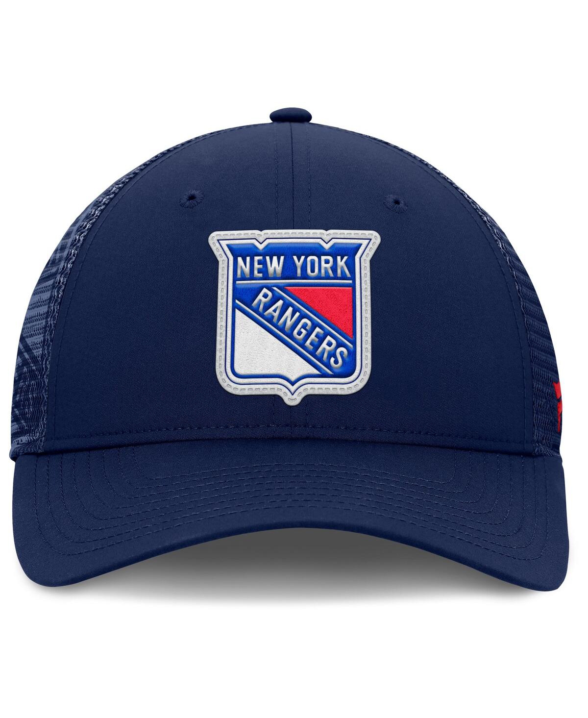 Fanatics Men's Navy New York Rangers Authentic Pro Home Ice Trucker Adjustable Hat