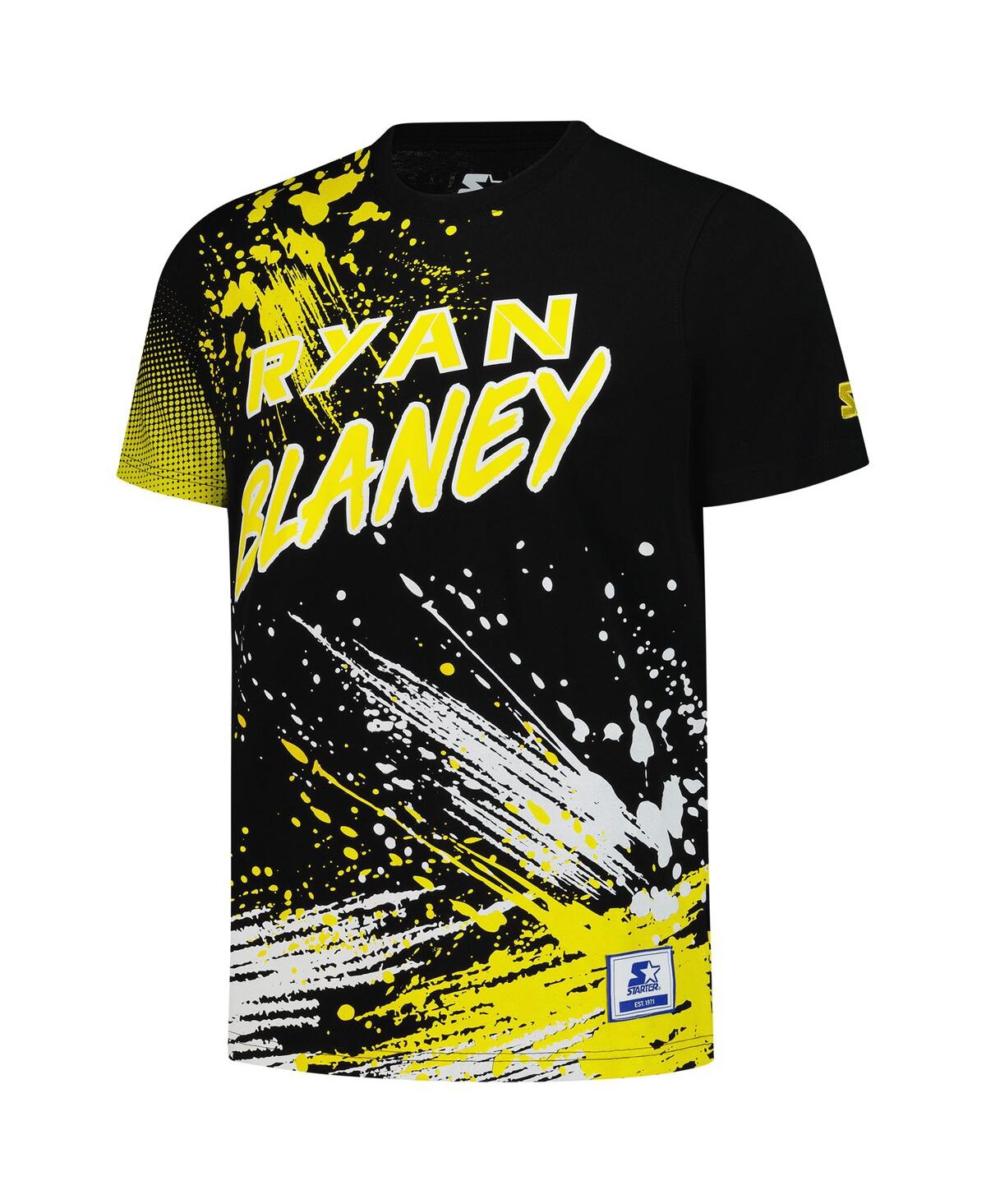 Starter Men's Black Ryan Blaney Touchdown Extreme T-shirt In Black