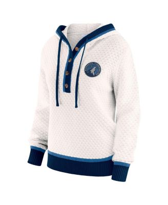 Women's Cream Minnesota Timberwolves Plus Size Hoodie Sweater