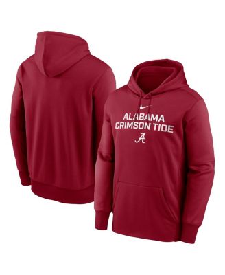 Nike - Men's Crimson Alabama Crimson Tide Team Stacked Performance Pullover Hoodie