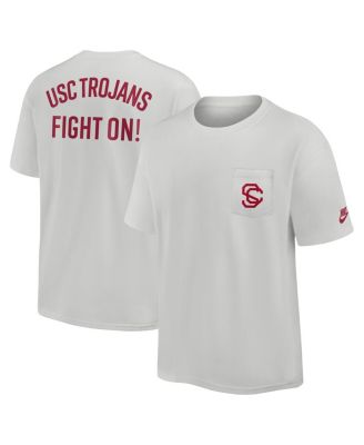 Nike - Men's Gray USC Trojans Legacy 2-Hit Max90 Pocket T-Shirt