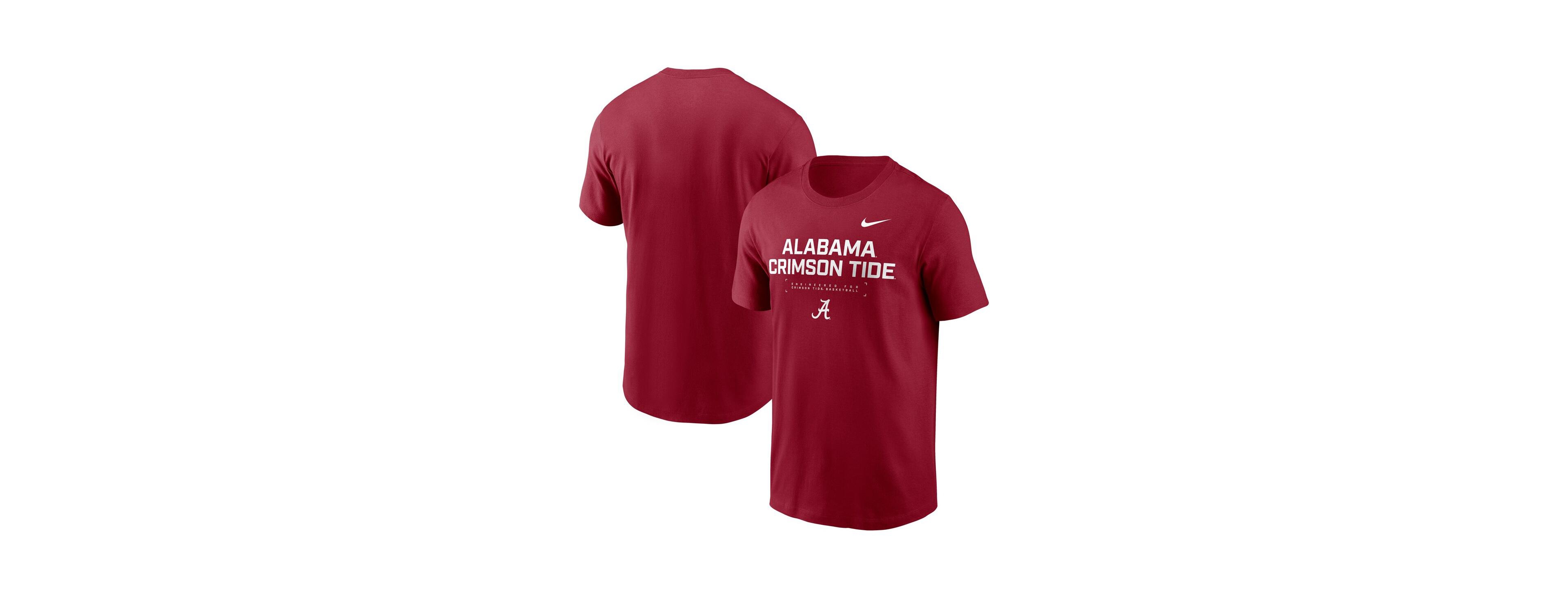 Nike Men's Crimson Alabama Tide 2025 Courtside Basketball Performance T-Shirt