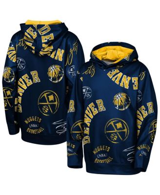 Outerstuff - Big Boys and Girls Navy Denver Nuggets Moving Violation Hoodie