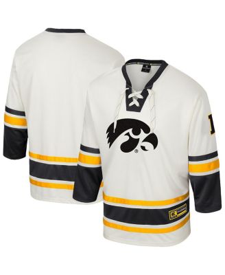 Colosseum - Men'sCream Iowa Hawkeyes Puck Proud Fashion Hockey Jersey