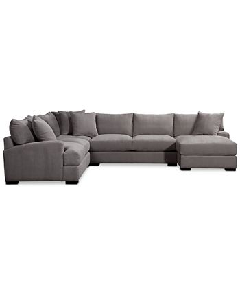 Fabric Sectional Sofa With Chaise