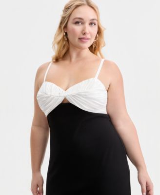 Created for Macy's, Trendy Plus Size Ruched-Bust Mermaid Gown