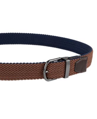 Men's Two-in-One Reversible Braided Stretch Belt