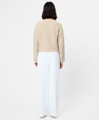 Women's Effie Boucle Round Neck Cardigan