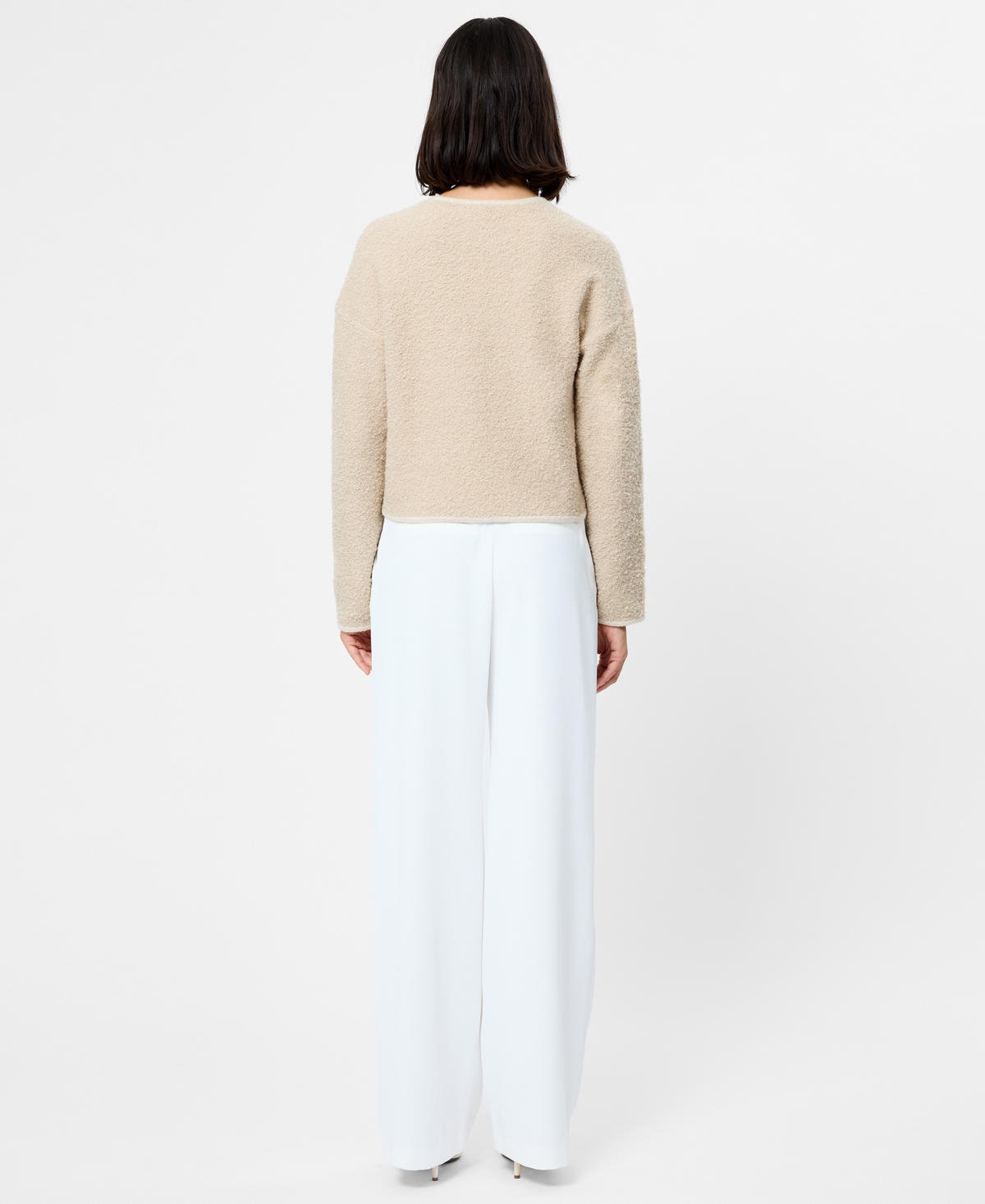 French Connection Women's Effie Boucle Round Neck Cardigan