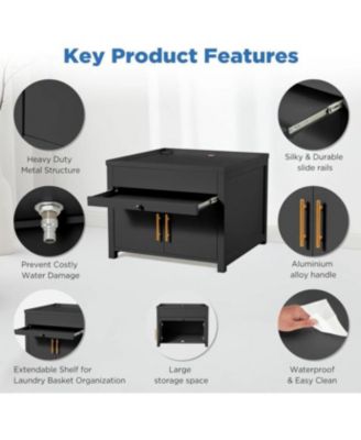 Laundry Pedestal, 700 LBS Capacity Washer Dryer Pedestal, 29''29''23''H Washer and Dryer Stand