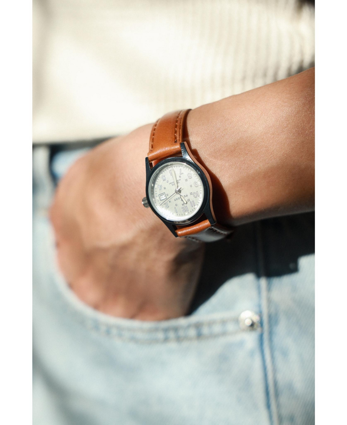 Peugeot Women s Brown Nurses Sport Calendar Wrist Watch Easy Reader