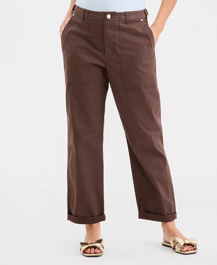 Women's Straight Leg Patch-Pocket Pants - thumbnail 7