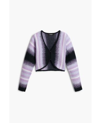 Women's Striped cardigan sweater