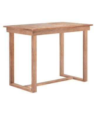 Space-Saving 5-Piece Counter Height Dining Table Set with 4 Upholstered Chairs