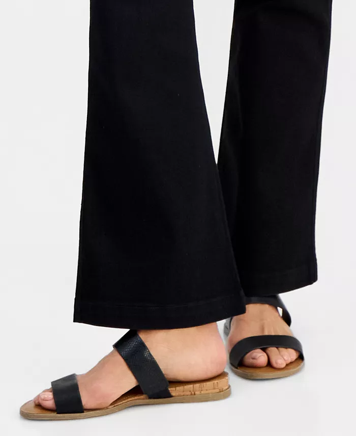 Petite Pull-On Shaping High-Rise Bootcut Jeans - thumbnail 3